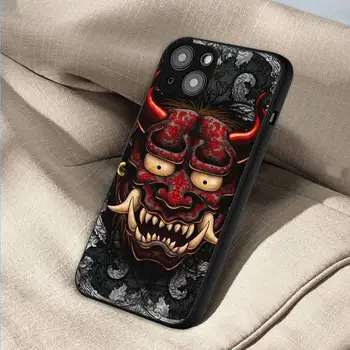 Японски калъф За Телефон с шарени маски самурай те за iPhone 11 12 13 14 x xr xs pro mini max 2