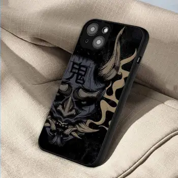 Японски калъф За Телефон с шарени маски самурай те за iPhone 11 12 13 14 x xr xs pro mini max 3