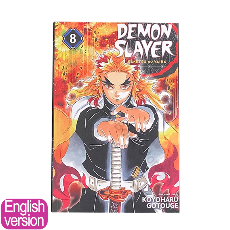 1 Книга на Японския Аниме Demon Slayer Kimetsu No Том 8 Младежка Книга Манга на Английски, Определени комикси Livre