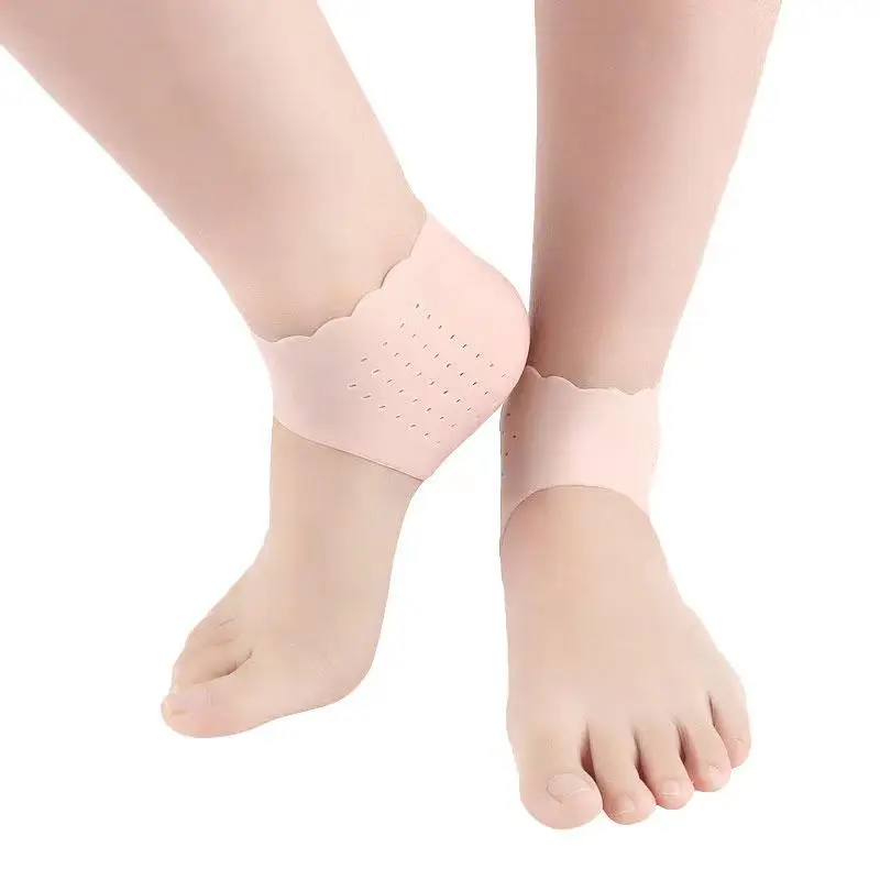 1 Чифт Силиконови Чорапи за Грижа За краката, Разтеглив Овлажняващи Чорапи За Грижа За Кожата на Краката, Защита на Петата, Дишащи Тънки Чорапи С Дупка 1