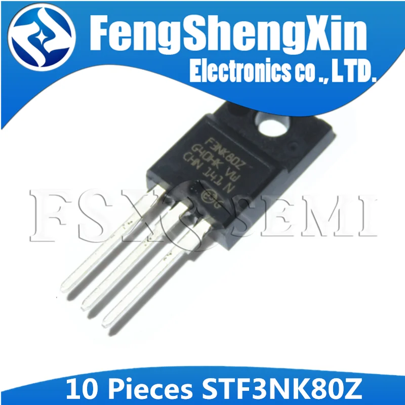 10 бр./лот STF3NK80Z TO-220F STF3NK80 TO-220 F3NK80Z Мощност MOSFET 0