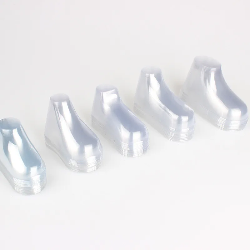 10 чифта Прозрачни Пластмасови Детски Крачета Дисплей Детски Обувки Обувки, Чорапи Витрина на Крака Дисплей Полусапожки Обувки Прозрачен PVC