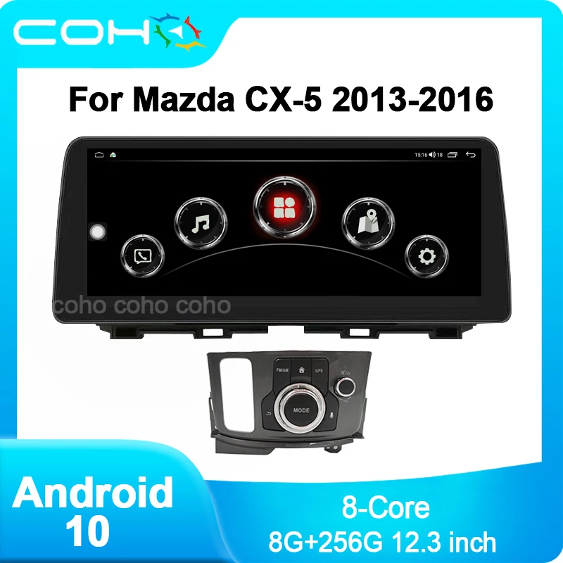 12,3 ИНЧА За Mazda CX-5 2013-2016 Android 10 12.3 8+256 Кола Стерео Радиото в автомобила Tesla Radio Player Автомобилен GPS Навигация Централен Блок 0