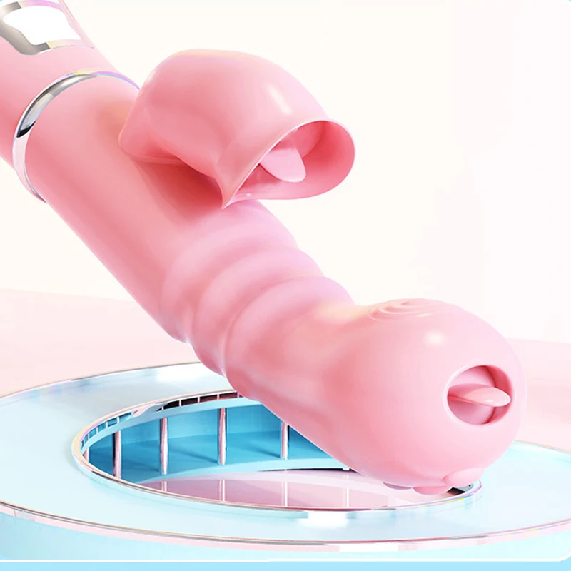 12-Степенна Вибратор Език Жена G Spot Стимулатор на Клитора Влагалището Телескопичен Въртящ се Вибратор USB Зареждане на Секс-Играчки За Възрастни