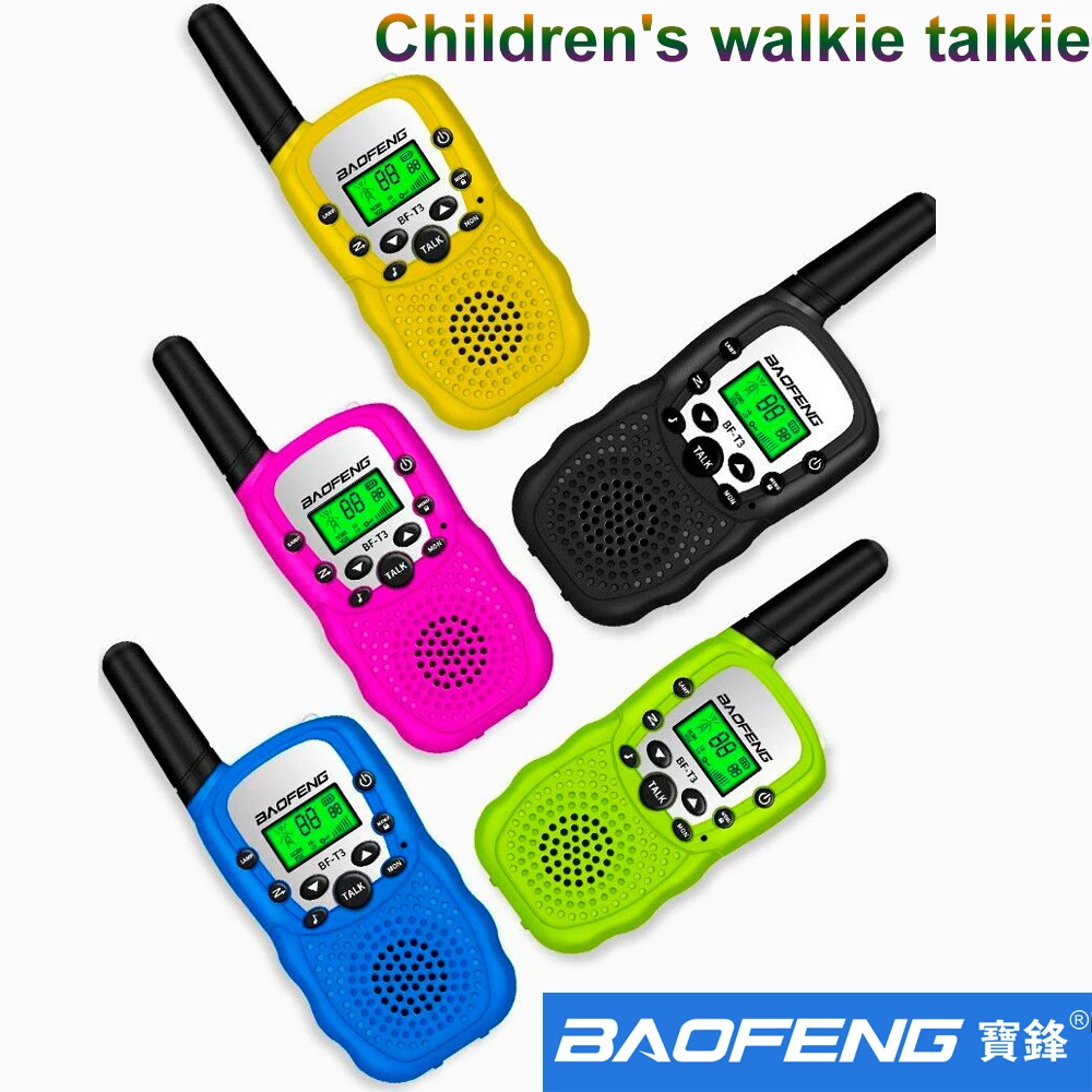 2 бр./лот, Детска преносима радиостанция BAOFENG, Мини-радиостанция за деца в летен лагер, 5 цвята, 16 канала, двустранно радио 0