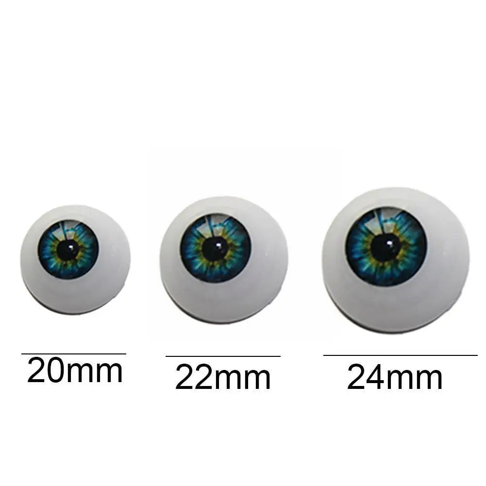 20 мм/22 мм/24 мм Очната Ябълка За Кукли Реборн Акрилни Полукръгли Очите Възраждане Кукла Мухъл Аксесоари Пъстри Очи Поддържа на Едро 1