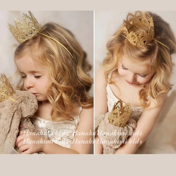 2020 Нови Детски Украшения за коса Златна Корона Панделка за Коса на Момичето пълнолуние Подпори за Фотосесия Родител-дете, Сватба, Рожден Ден Шнола за Коса 2