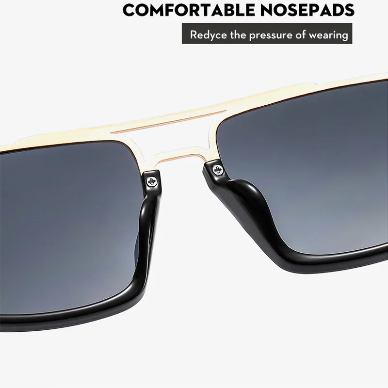 2022 Vintage Слънчеви Очила за Мъже, Модни Градиентные Слънчеви Очила За Жени, Куха Метална Дограма, Луксозни Gafas de Sol Hombre UV400 3