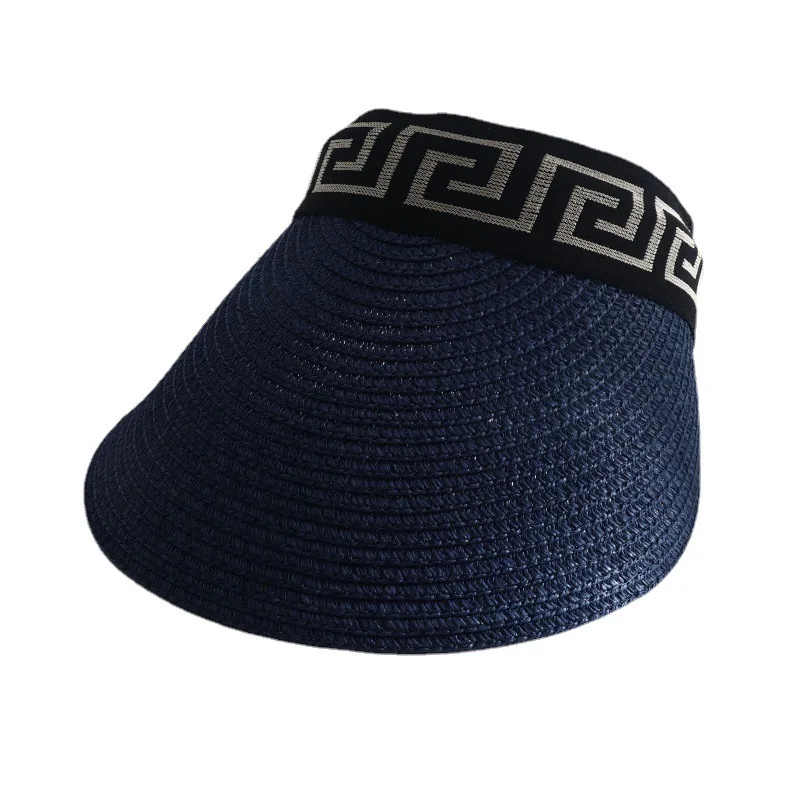 2022 нова дизайнерска модна шапка с широка периферия и сенника, дамски лятна бяла черна плажна сламена шапка, дамски gorros mujer 4