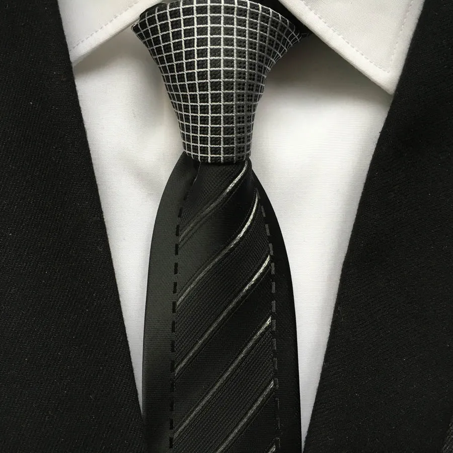 2022 Нови Дизайнерски Мъжки Вратовръзки Жаккардовый Тъкани Вратовръзка Контрастен Възел с Диагонални Ивици Вратовръзка 0