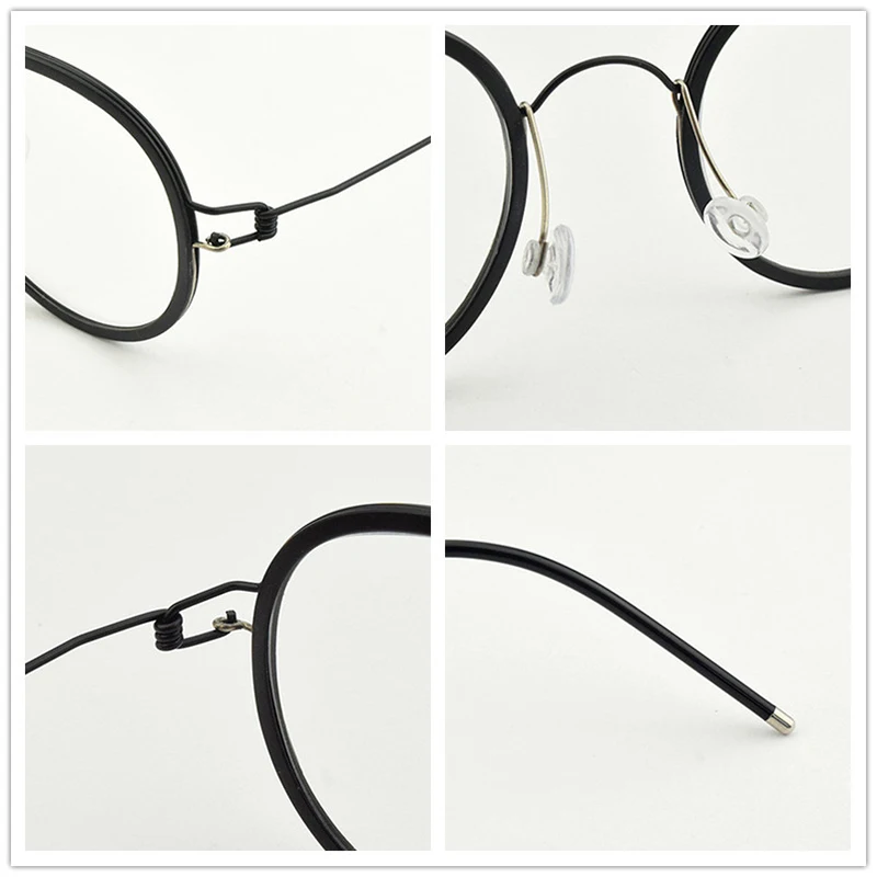 2023 TAG Марки Ретро рамки за очила мъжки титанов Чисти рамки за очила ръчно изработени дамски очила за късогледство компютърни очила 5