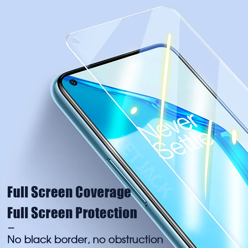 3 бр. закалено стъкло за OnePlus 9R 9RT 9 8T 7T 7 6T 6 qwerty на цял екран защитно фолио За OnePlus Nord 2 CE N200 в n100 N10 5G Стъкло 2