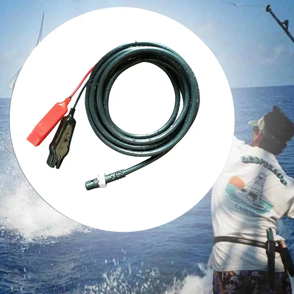 3-Метров захранващ Кабел за Daiwa/Shimano Електрически Риболовни Макари захранващ Кабел Съединителна Линия за Батерията Двойни Конектори Част на Кабела 1