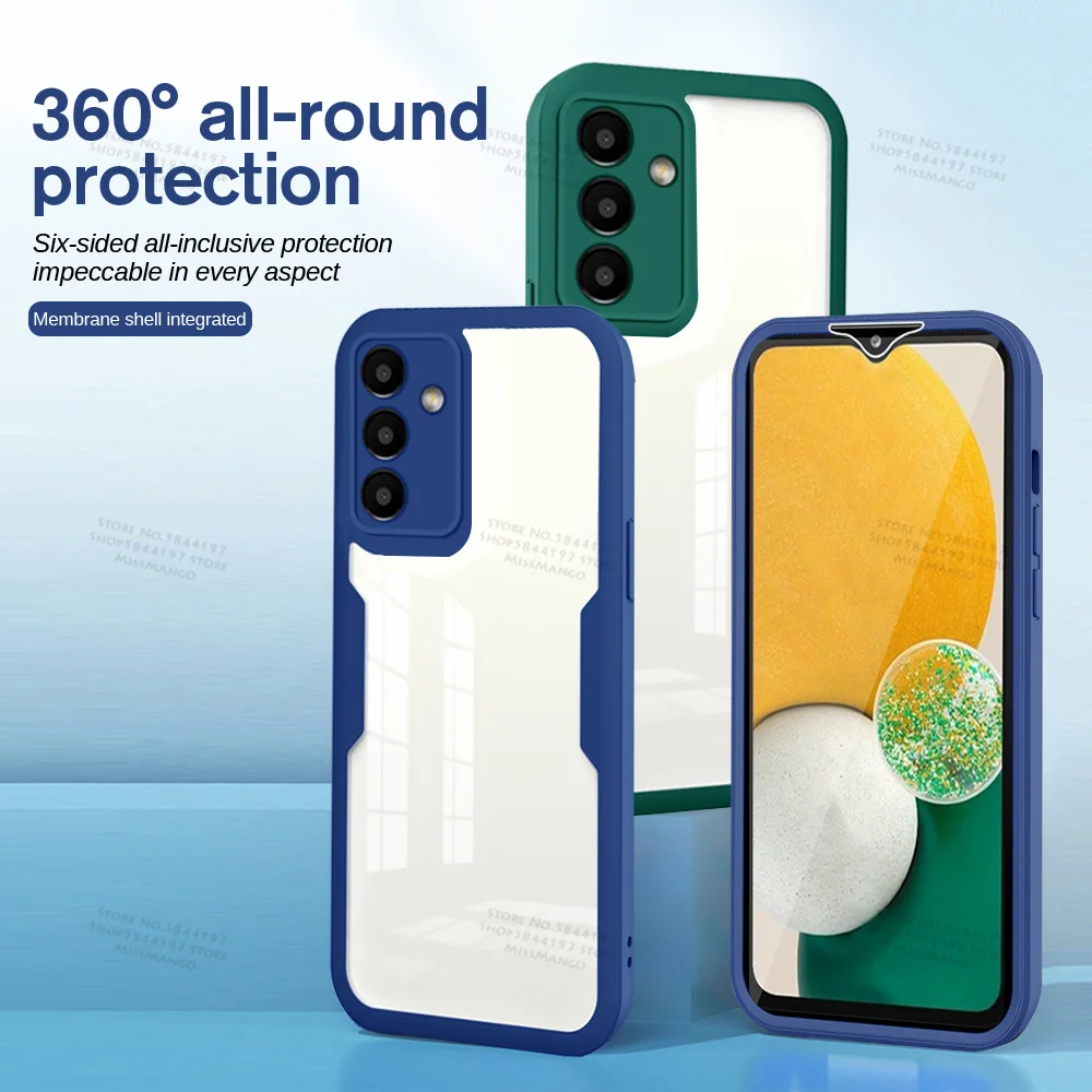 360 Двустранен Калъф за защита от падане за Samsung Galaxy A13 5G, пълен с Бронежилетки, устойчив на удари Калъф за samsung samsun A 13 0