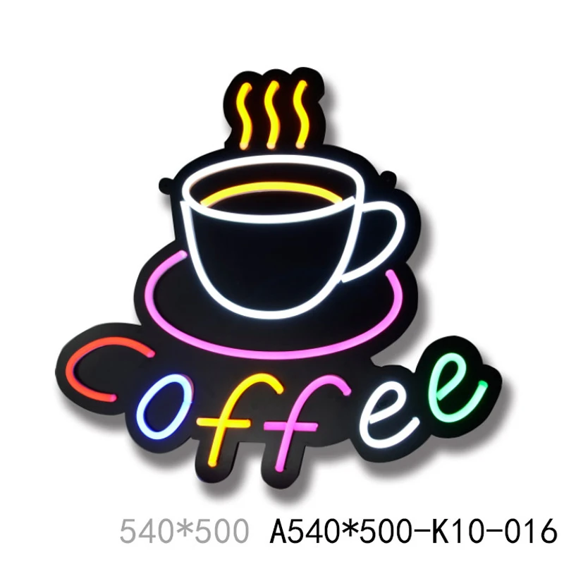 54x50 см Led Кафе, Неонова реклама Светлинна Лампа за Отворена Знак Бизнес Магазин Логото на Кръчма, Клуб, Нощен Клуб, Бар Табела на Прозореца Стена 2