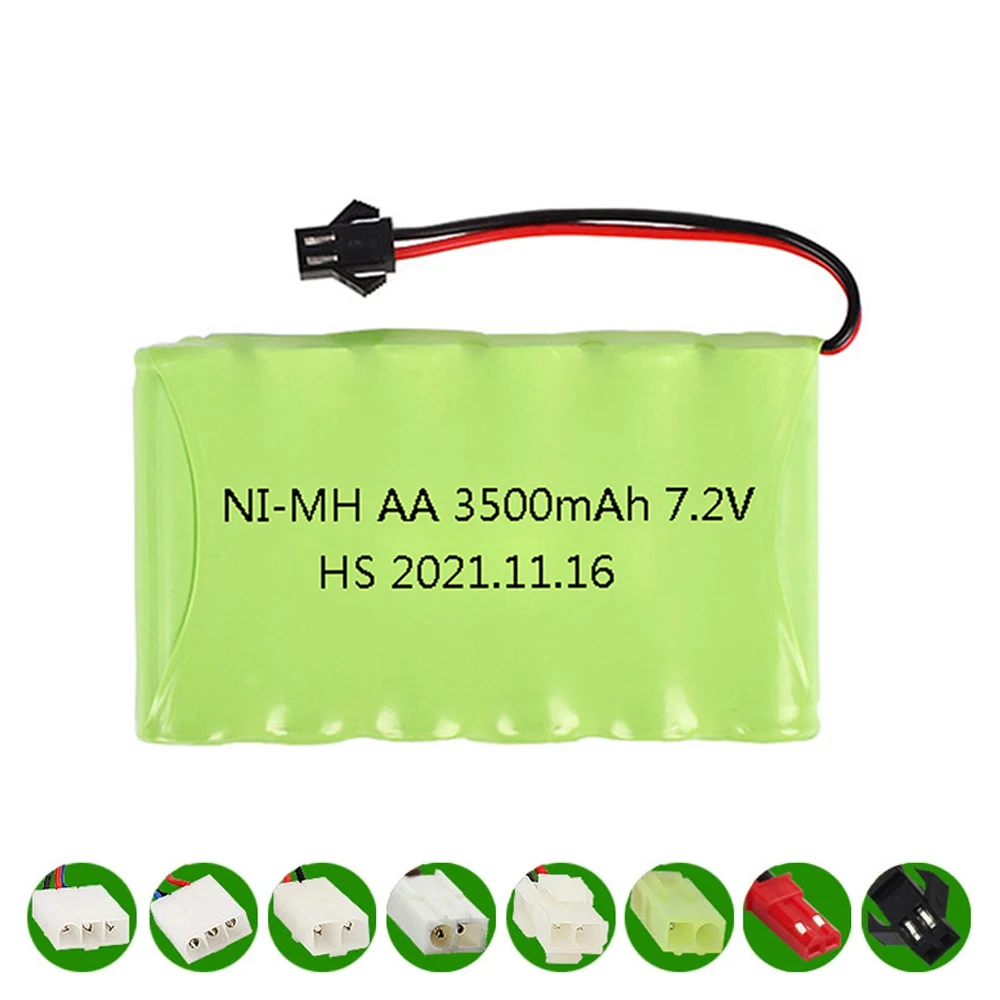 7,2 По 3500 mah акумулаторна батерия NI-MH AA батерия за дистанционно управление електрически играчка лодка кола, камион 7,2 По 2800 mah актуализация aa nimh батерия