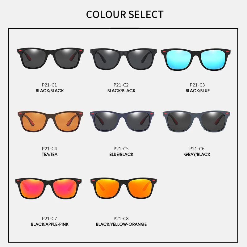 8 Цвята Класически Квадратни Поляризирани Слънчеви Очила Мъжки Дамски Маркови Дизайнерски Vintage Слънчеви Очила За Шофиране С Нитове Огледално Мъжки Слънчеви Очила 3