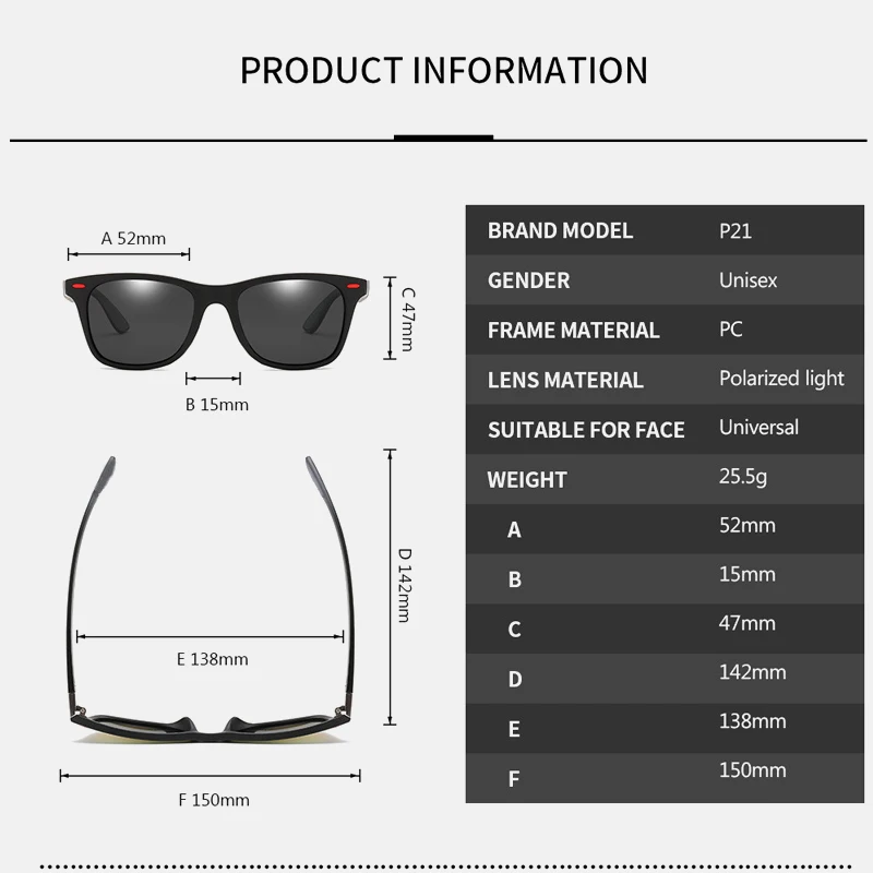 8 Цвята Класически Квадратни Поляризирани Слънчеви Очила Мъжки Дамски Маркови Дизайнерски Vintage Слънчеви Очила За Шофиране С Нитове Огледално Мъжки Слънчеви Очила 5