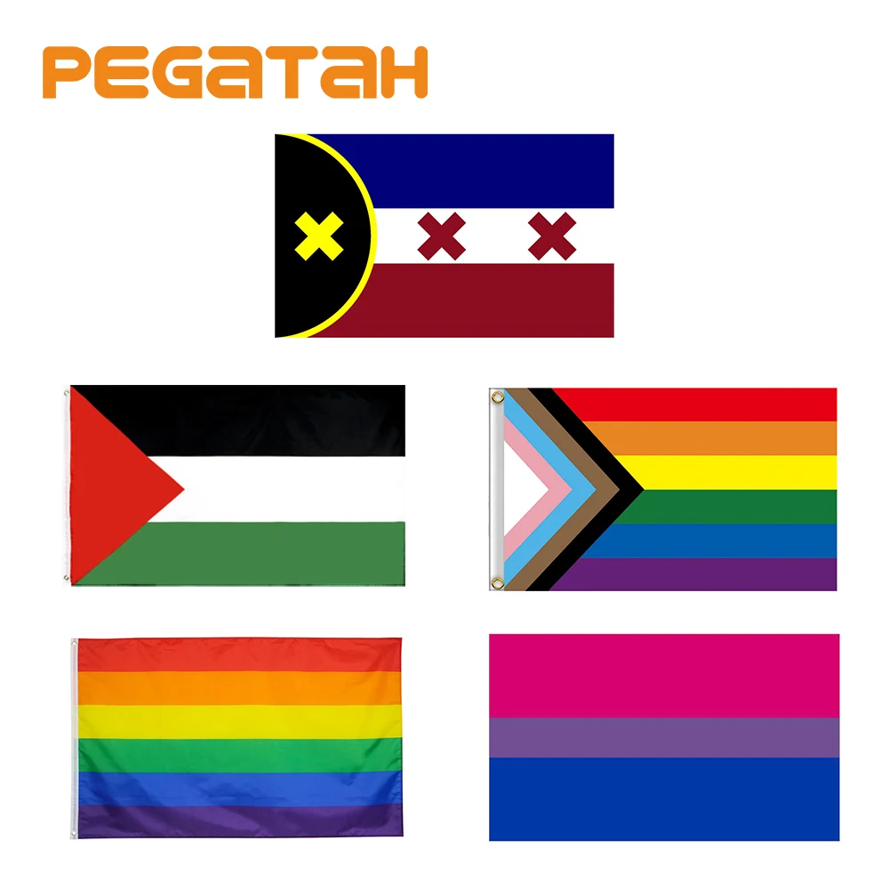90x150 см гомосексуальный гей ЛГБТ гордостта мечта обезмаслено мляко на прах Бисексуална Гордост Флаг ЛГБТ Флаг Начало Декор на Гей-Приятелски ЛГБТ Флаг Банер