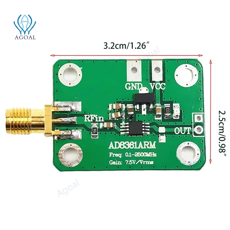 AD8361 RF Микровълнови Детектор на истинската мощност AM Детектор Амплитудное откриване на 0,1-2,5 Ghz 5