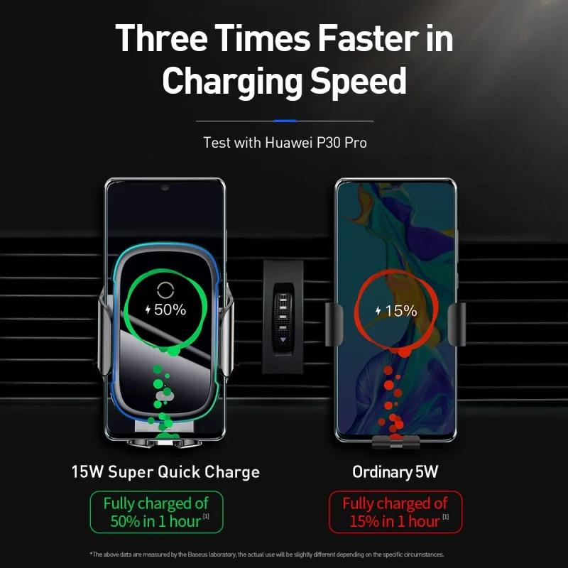 Baseus Безжично Зарядно за Кола За iPhone 13 Лесен Електрическо 2 в 1 Безжично Зарядно 15 Вата Кола, Телефон За Huawei Samsung Xiaomi 2