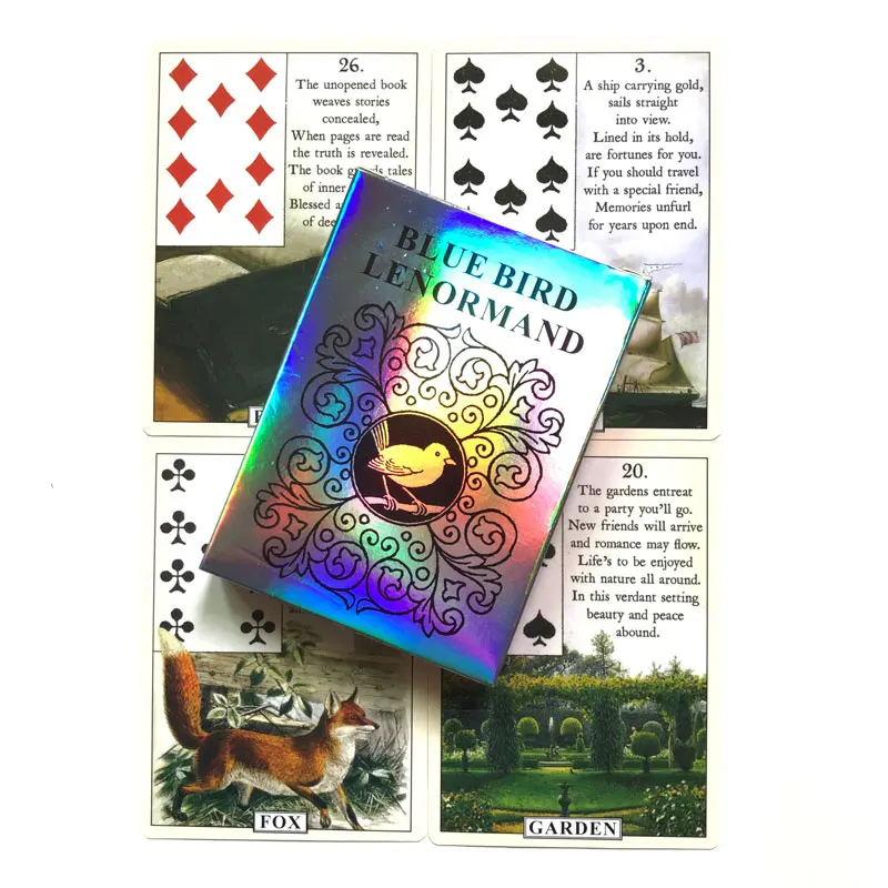 Blue bird Lenorman Таро Oracle Карти за Гадаене Настолна игра, множество карти Таро и Таро на избор
