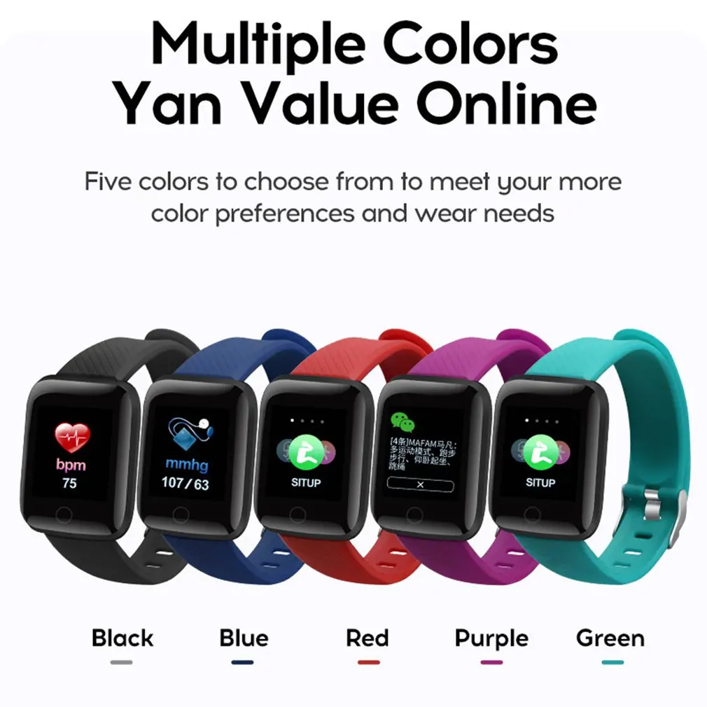 Bluetooth Smart-Часовници 1,3-инчов Цветен Екран за Наблюдение на Кръвното Налягане Водоустойчив Спортен Фитнес Тракер Smartwatch
