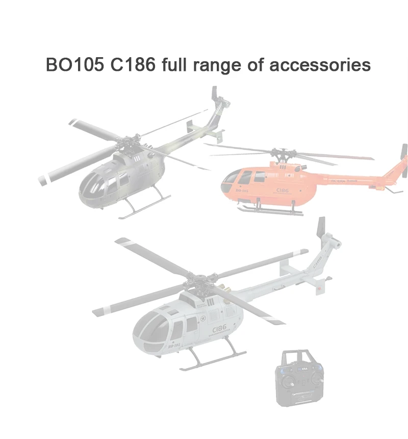 Bo105 C186 RC резервни части за самолети с дистанционно управление на Витлото с дистанционно управление статив, зарядно устройство корона на ротора корпус на волана механизъм и т.н. 0