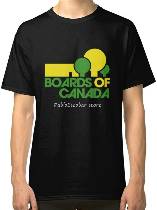 Boards Of Canada Мъжки Черни Тениски, Риза, Облекло, тениски с къс ръкав, мъжки брандираната тениска, лятна тениска размер плюс