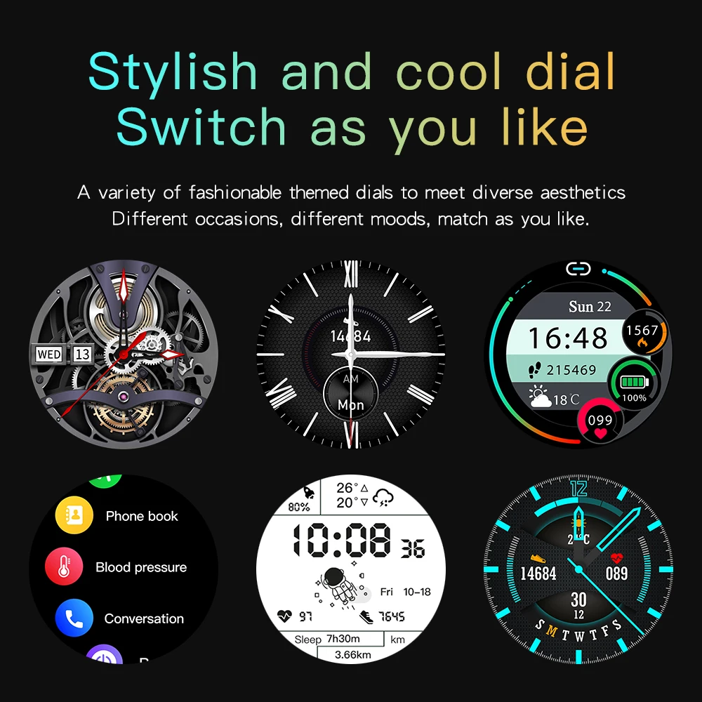 Camason Новите Смарт Часовници за Мъже С Пълен Сензорен Екран Спортни Фитнес Часовник е Водоустойчив IP67 Bluetooth За Android и ios smartwatch Мъжки 5