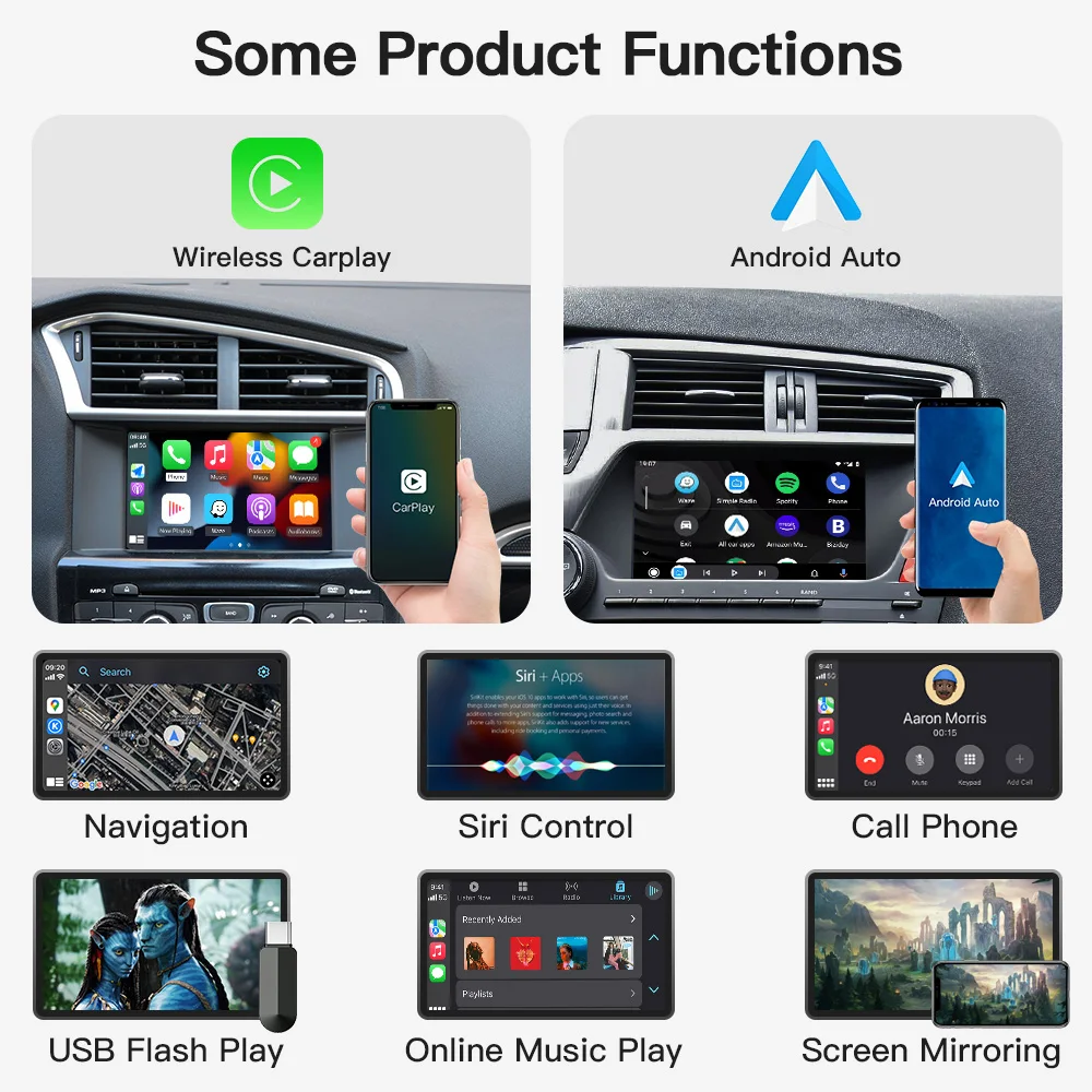 CARABC Безжична Apple Carplay Android авточасти За Peugeot и Citroen SMEG и MRN НЦА 208 и 308 и 508 3008 и C4 DS3 DS5 Поддръжка на Камерата за Обратно виждане 1