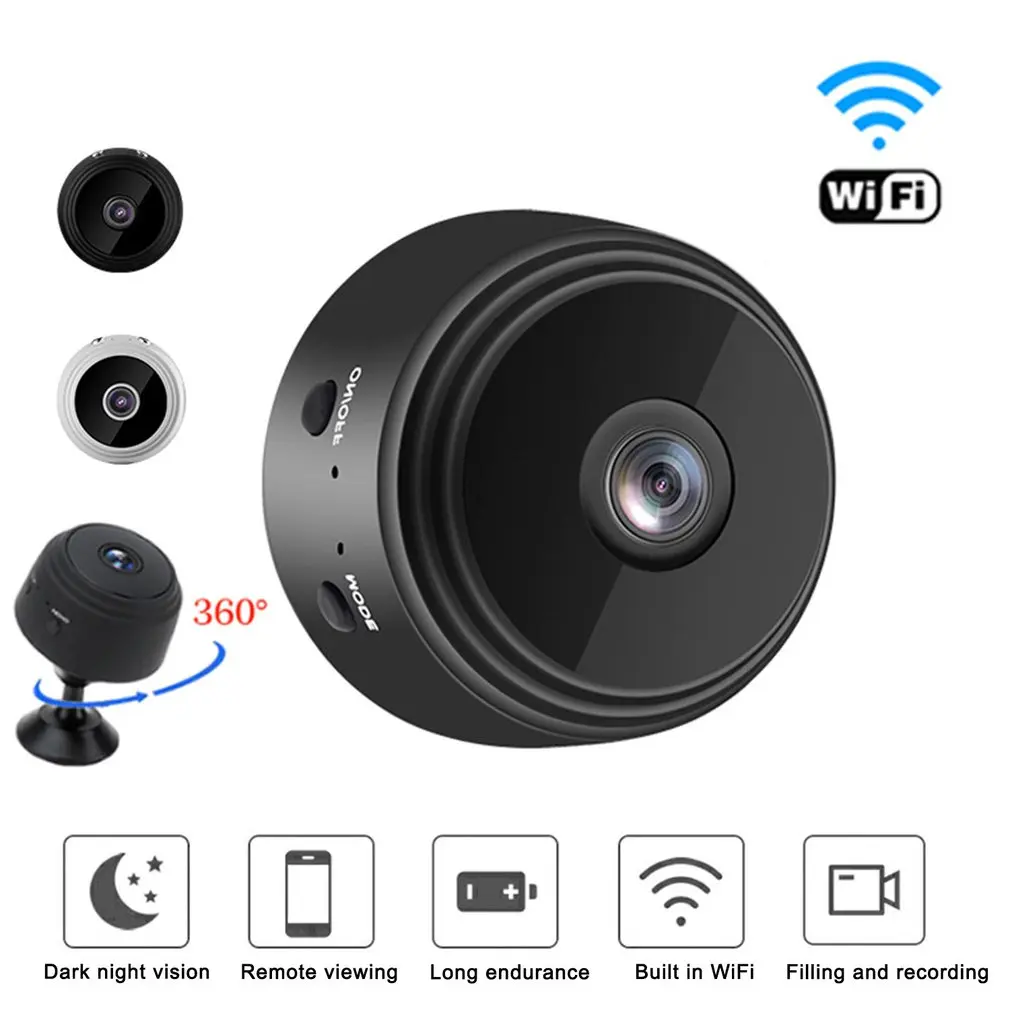 Cemera Mini A9 1080P high Definition WIFI ВИДЕОНАБЛЮДЕНИЕ IP Нощно Виждане Глас, Видео Сигурност, Безжични Камери за Сигурност с Нощно Виждане 1