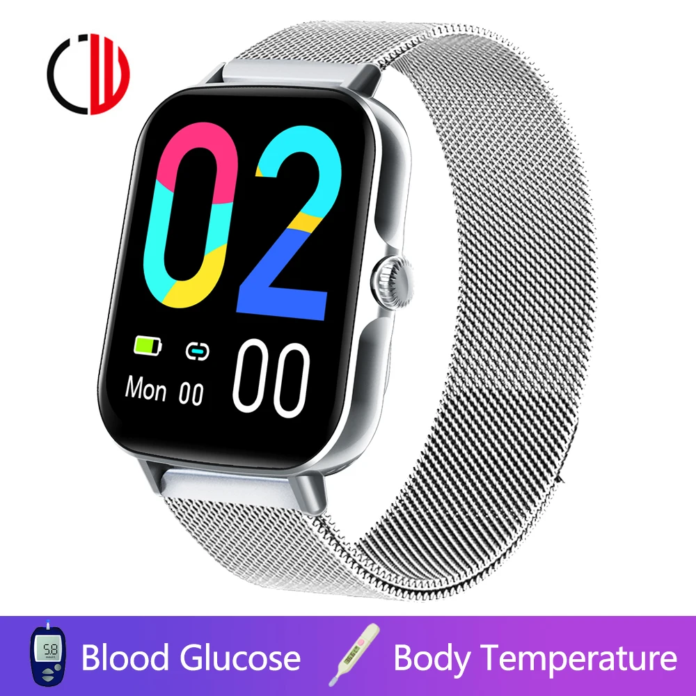 CZJW Smartwatch на Глюкоза В Кръвта Фитнес Тракер 2022 Нови Мъжки Смарт Часовници Температурата на Тялото, Bluetooth Предизвикателство За Android и IOS HUAWEI XI 0