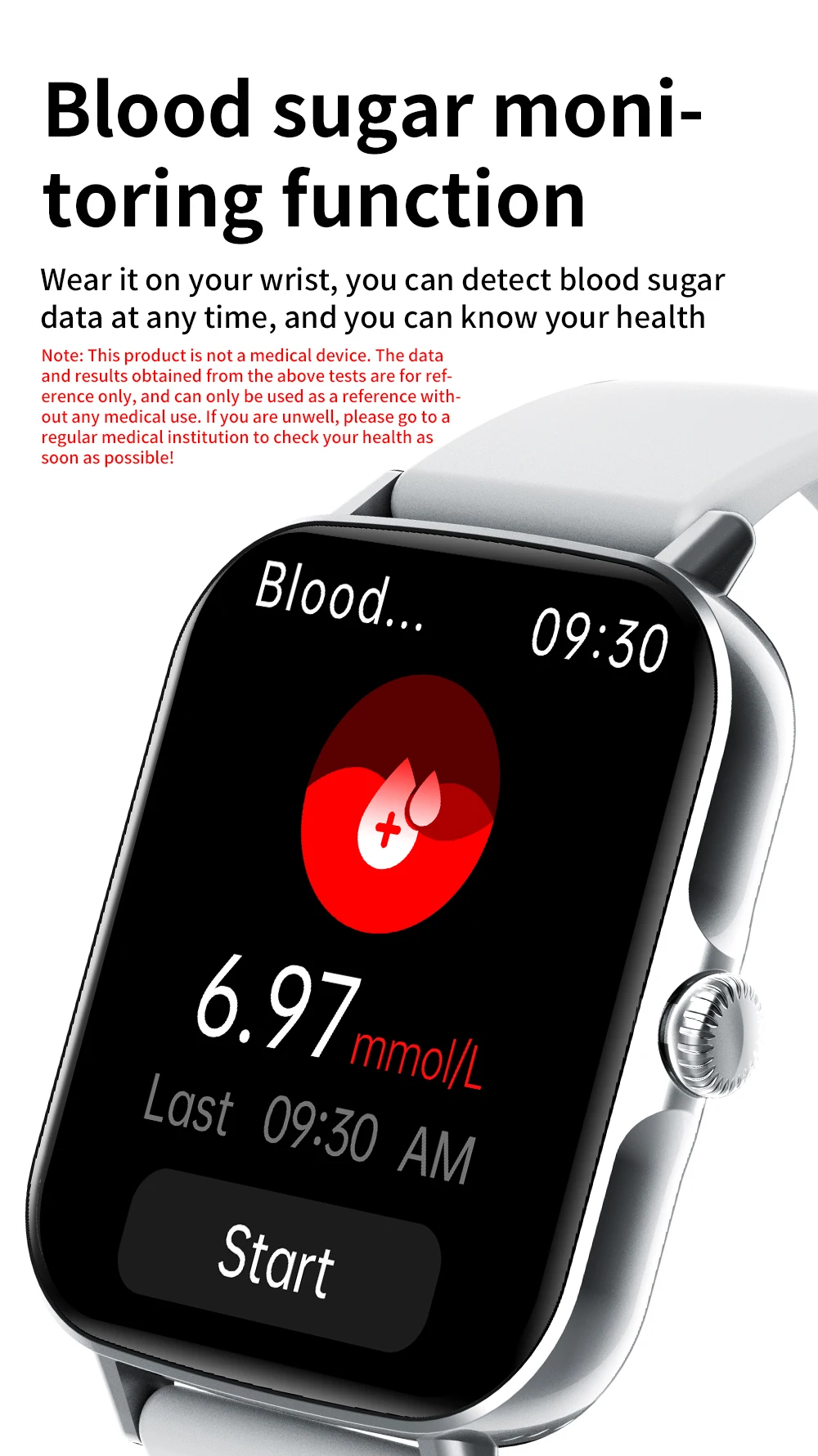 CZJW Smartwatch на Глюкоза В Кръвта Фитнес Тракер 2022 Нови Мъжки Смарт Часовници Температурата на Тялото, Bluetooth Предизвикателство За Android и IOS HUAWEI XI 3