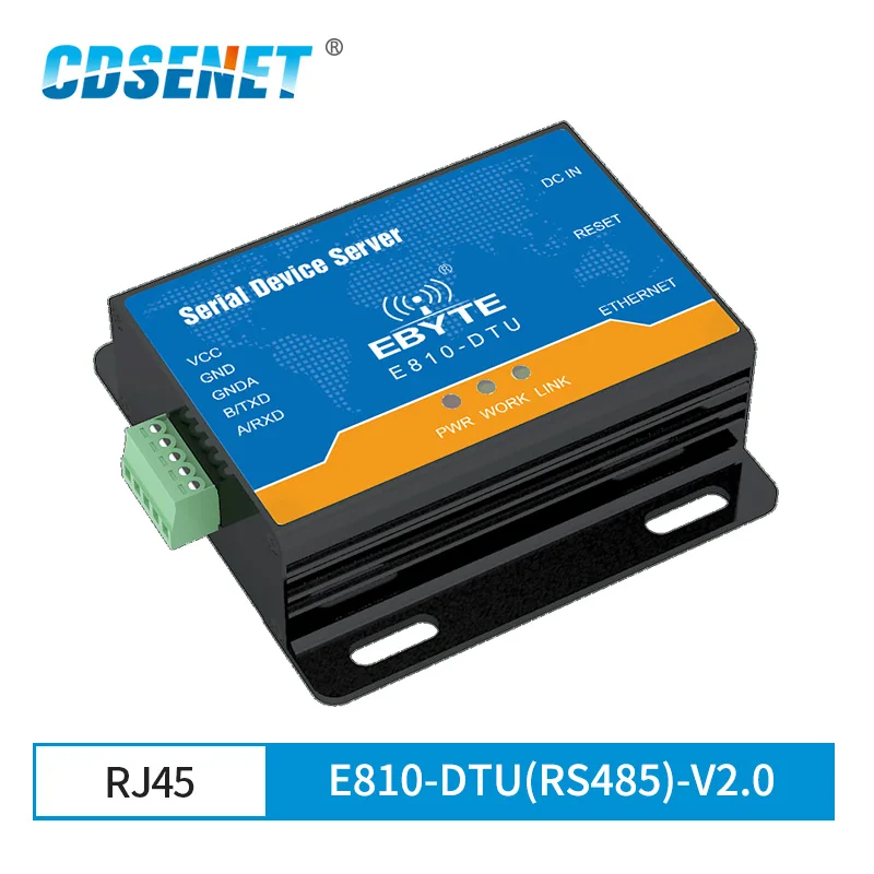 Ethernet RJ-45 към RS485 Сериен Порт на Сървър за Безжичен Радиостанцията Модем E810-DTU (RS485)-V2.0 TCP UDP 100 М Пълен Дуплекс Модул