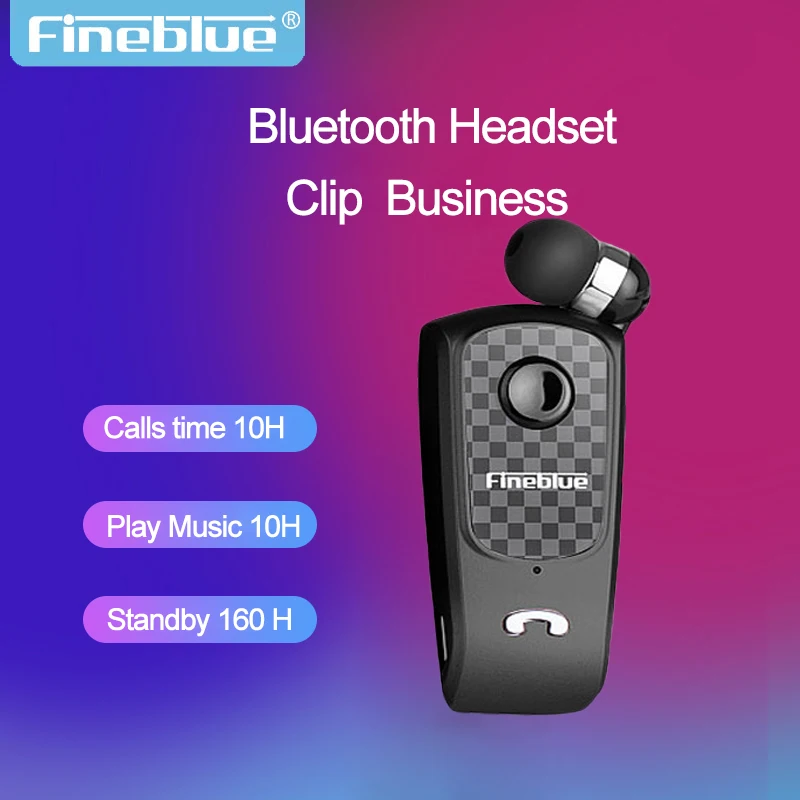 Fineblue Bluetooth F PLUS Мини Безжична безжична слушалка Bluetooth V5.0 Слушалки Слушалки Време хендсфри 10 часа Дойде слушалка 