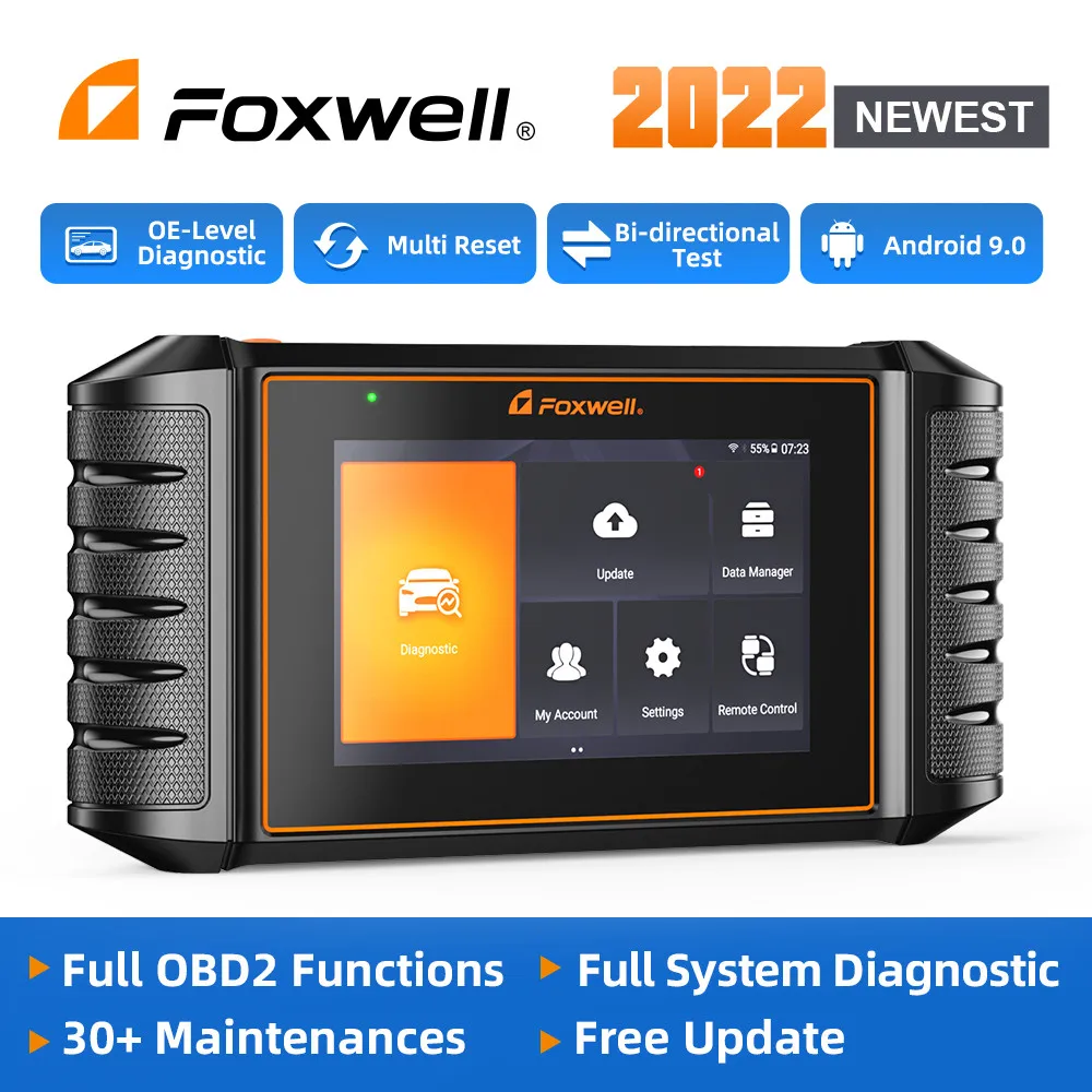 FOXWELL NT710 Цялата Система OBD2 Диагностика на Автомобилни Инструменти за Двупосочни Тест на A/F Регулиране на IMMO 30 + Отменя ODB OBD 2 Авто Скенер