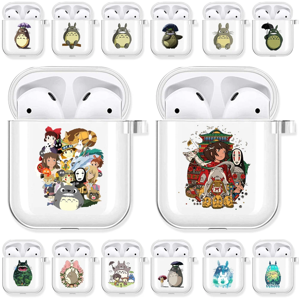 Ghibli Миядзаки Мек Калъф от TPU за Apple Airpods Pro 3 2 1 Air Шушулките Калъф Отнесени от Духове Тоторо Bluetooth Слушалки Airpod Седалките 0