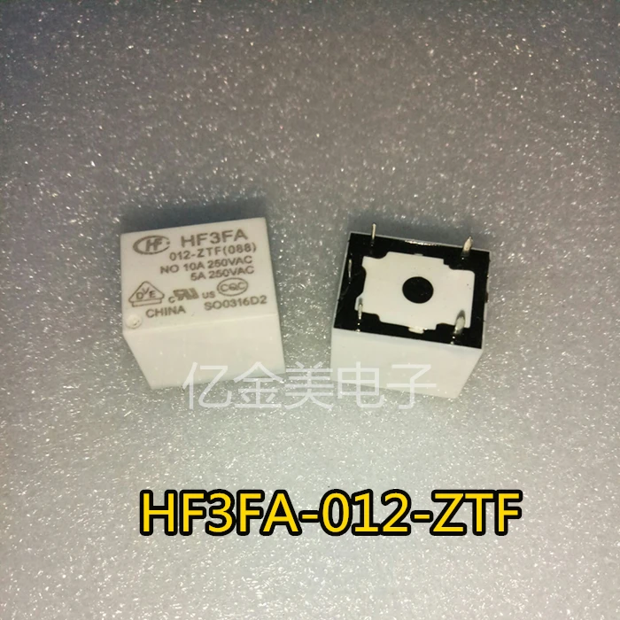 HF3FA-012-ZTF 5-за контакт на реле Набор от нормално разомкнутых релета 10A 12VDC HF3FA-012-ZTF