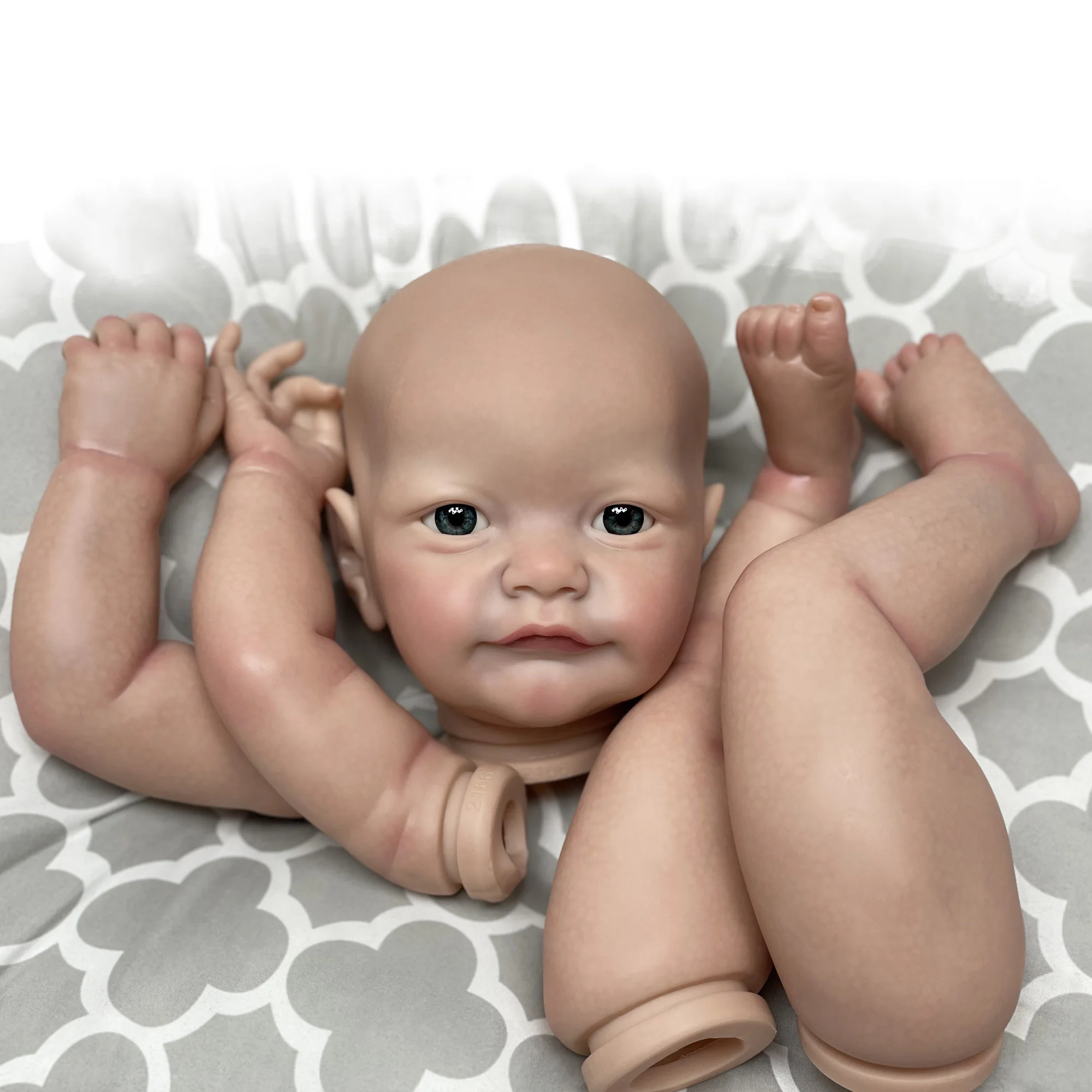 Hot Sale Boneca Bebe Reborn Комплекти Lifelike Newborn Собственоръчно Reborn Кукла Kit Include Body And Eyes бебето бон кукла оригинал 2