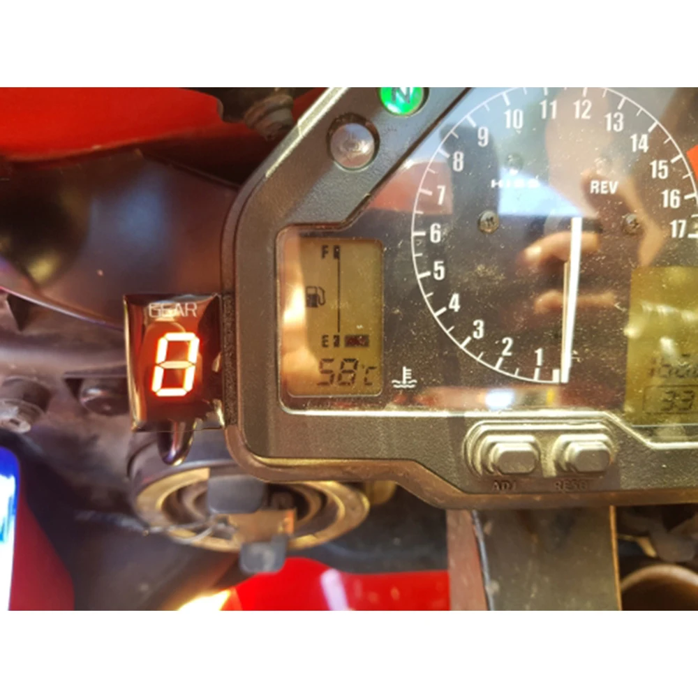 LCD Дисплей 6 Скорост 1-6 Ниво на Зъбни колела Индикатор Цифров Метър За Honda ST1300 ST 1300 2008-2010 2011 2012 2013 2015 Аксесоари За Мотоциклети 1