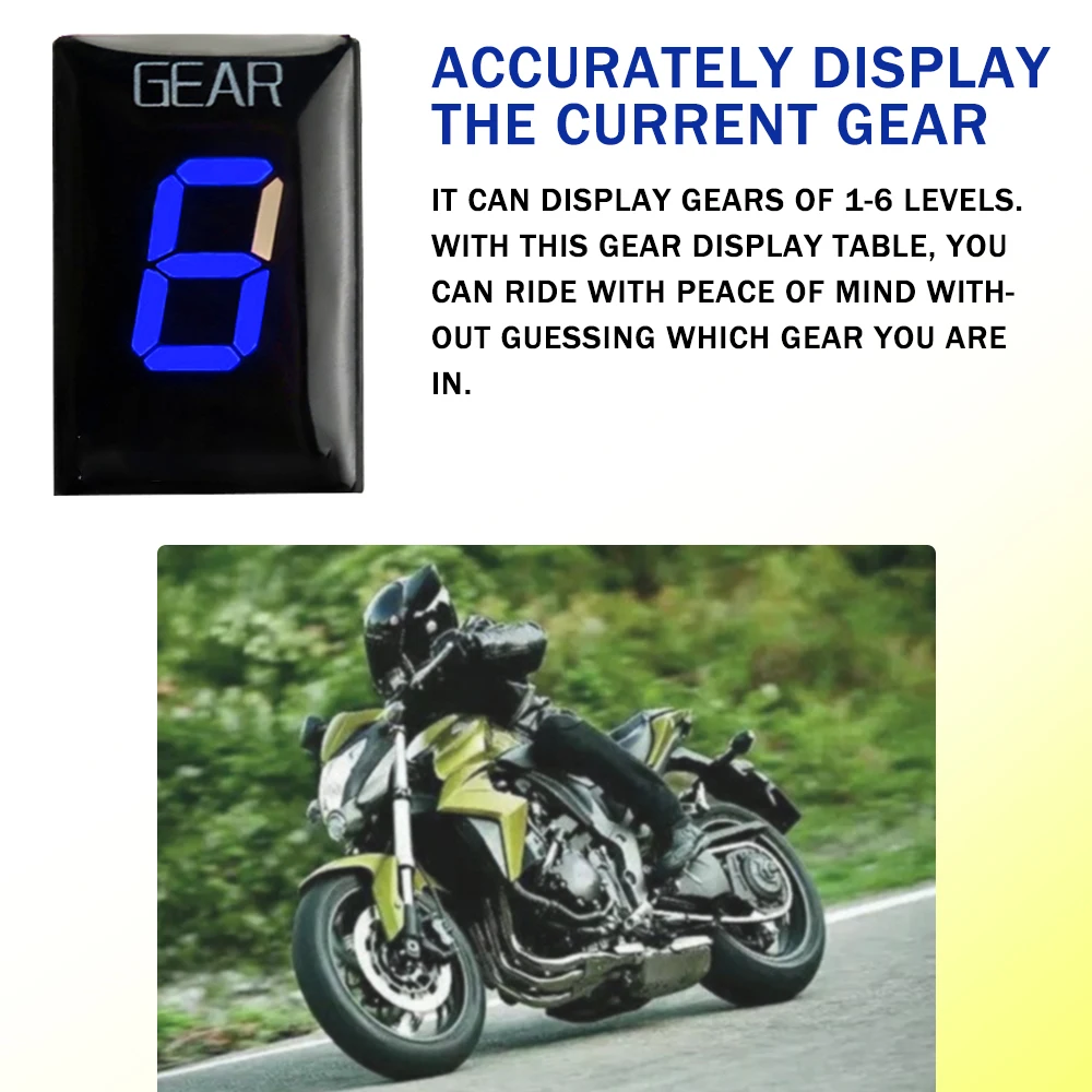 LCD Дисплей 6 Скорост 1-6 Ниво на Зъбни колела Индикатор Цифров Метър За Honda ST1300 ST 1300 2008-2010 2011 2012 2013 2015 Аксесоари За Мотоциклети 3