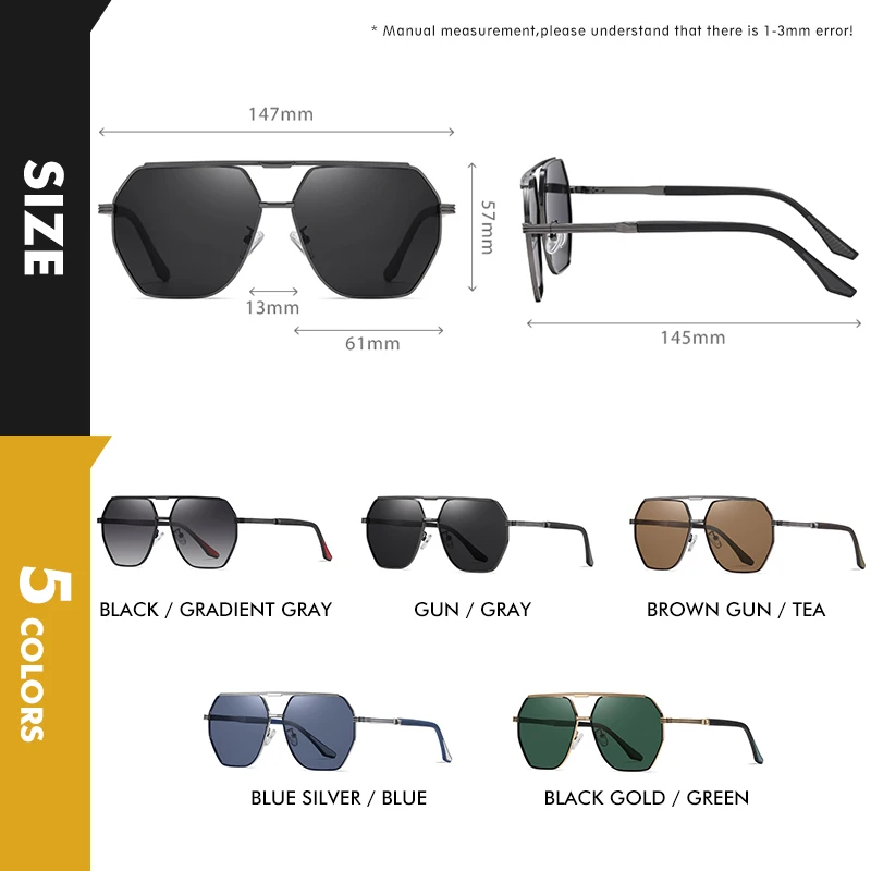 LIOUMO Слънчеви Очила За Мъже 2023 Поляризирани Нови Дизайнерски Очила За Защита на Очите Черни Нюанси За Мъжки Слънчеви Очила За Шофиране На Открито 3