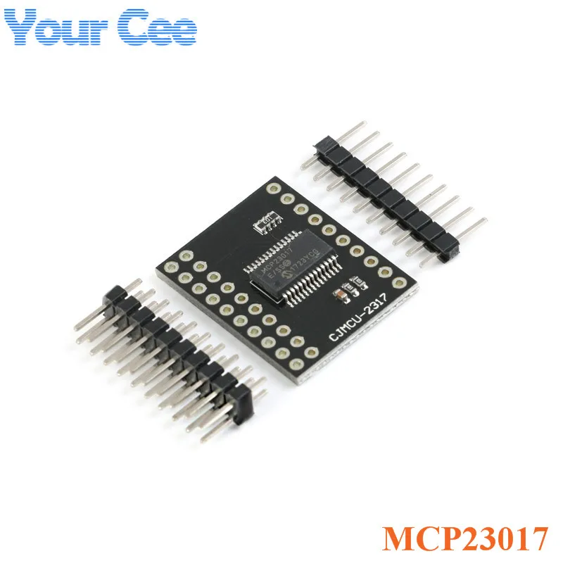 MCP23017 Модул за сериен интерфейс IIC I2C, SPI Двупосочни 16-Битов Удължител входно-изходни Контакти Модул за сериен интерфейс CJMCU-2317 0