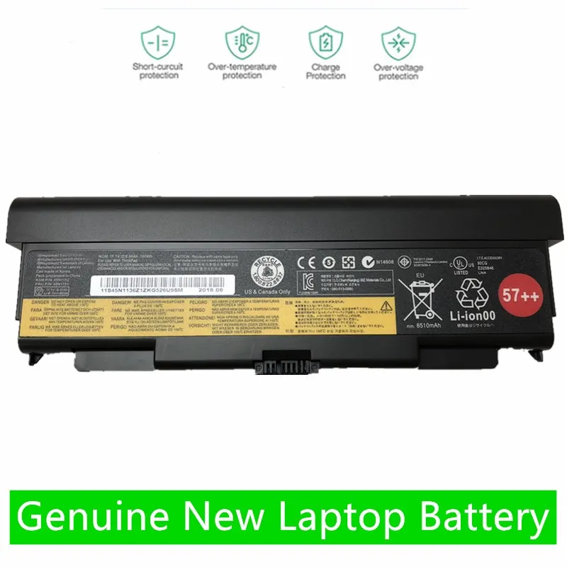 ONEVAN Нова Батерия За лаптоп Lenovo ThinkPad T440P T540P W540 W541 L440 L540 45N1144 45N1145 45N1148 45N1159 45N1158 45N1160 3