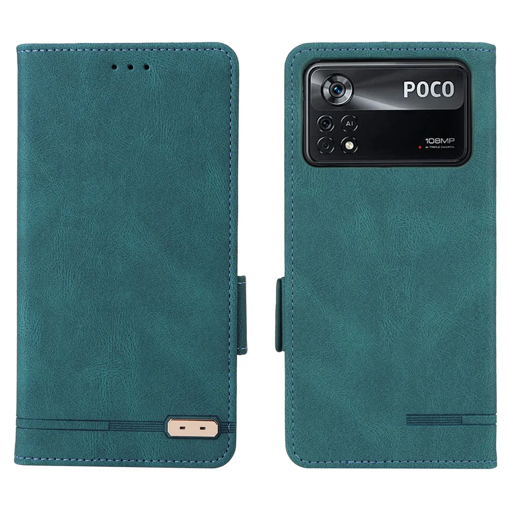 Poco M5s 2022 Флип калъф и Луксозна Текстура на Кожата Магнитна Книга за Xiaomi Poco M4 Pro 5G Чанта-портфейл Poco M4 Pro M5s M5 s Калъф 1
