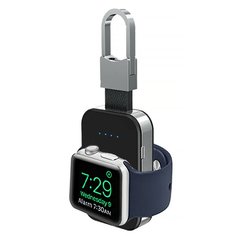 Qi Безжично Зарядно Устройство За i Watch 2 3 4 950 mah-Power Bank За Apple Watch външна Батерия Мини Безжично Зарядно Устройство, Зарядно устройство 4