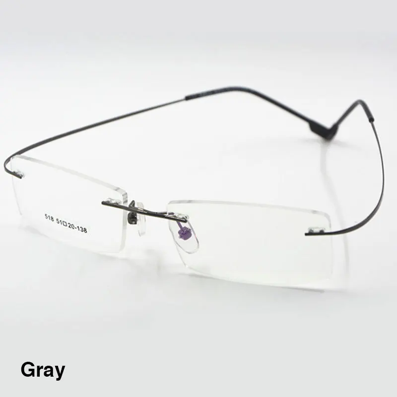 Reven Jate Гъвкави Очила без Рамки от Титанова Сплав, Рамки за Оптични Очила по Рецепта, Очила за Жени и Мъже 1