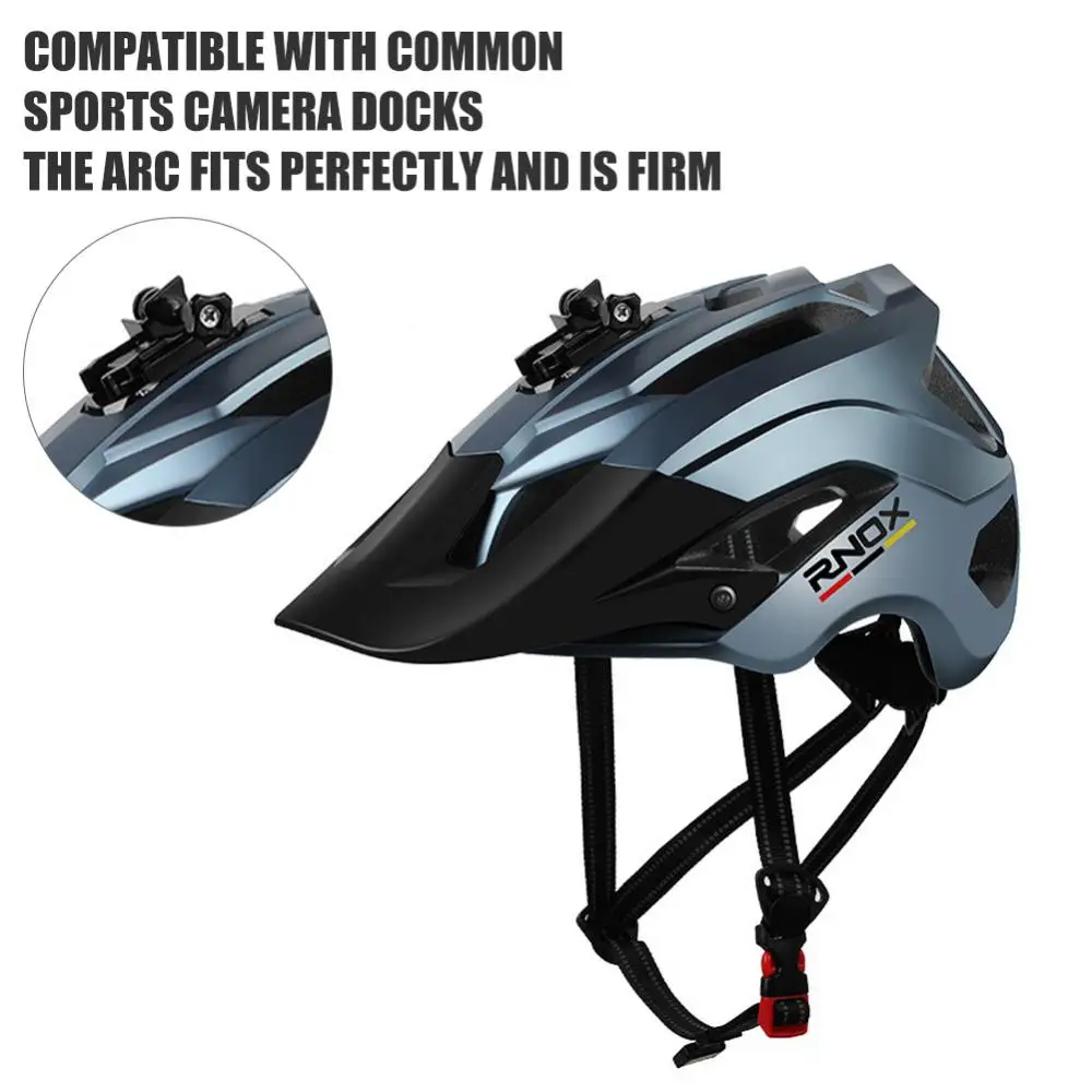 RNOX Велосипеден Шлем Подвижни сенника на Велосипеди на Велосипеди Шлем С Притежателя на Камерата Спорт На Открито Велосипеден Шлем Кормило Обзавеждане 1