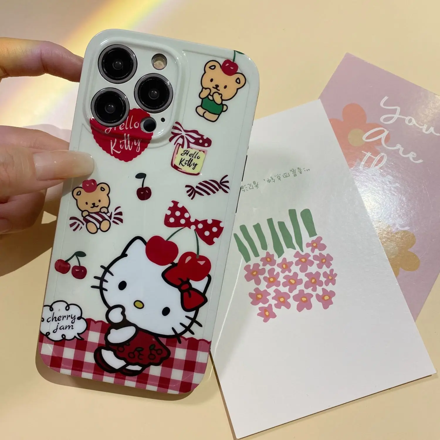 Sanrio Hello Kitty за iPhone 13 13 Pro 13 Pro Max 12 12 Pro 12 Pro Max 11 11 Pro 11 Pro Max X XS MAX XR Cartoony Сладък Калъф за вашия телефон 3